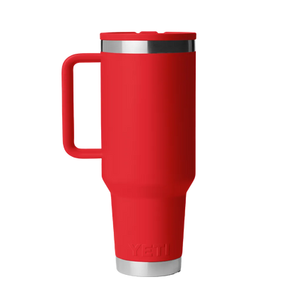 YETI 40 oz Rambler Travel Mug with Color Match Straw Lid