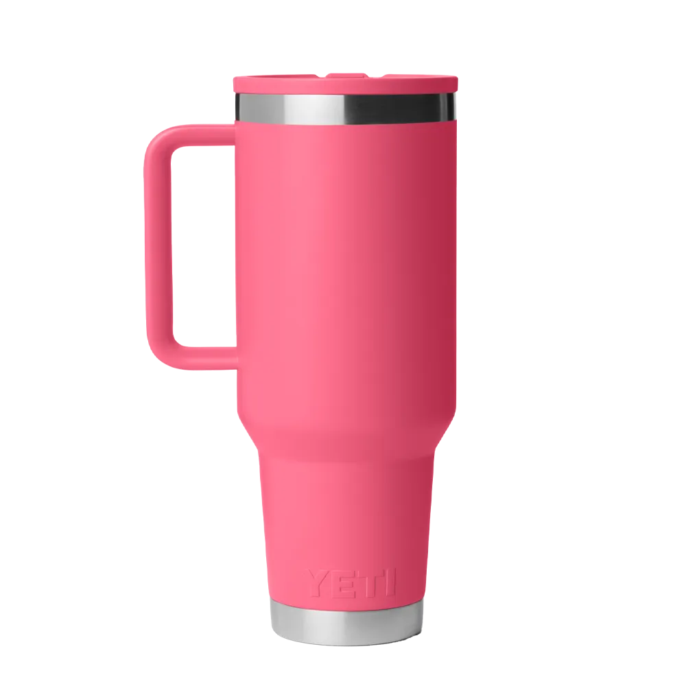 YETI 40 oz Rambler Travel Mug with Color Match Straw Lid