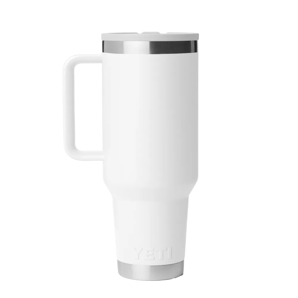 YETI 40 oz Rambler Travel Mug with Color Match Straw Lid