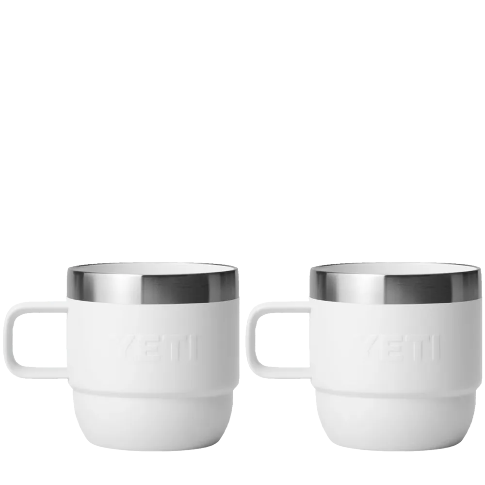 Yeti Rambler 6oz Stackable Mugs (Weiß / Silber) 70000001814 - Allike Store