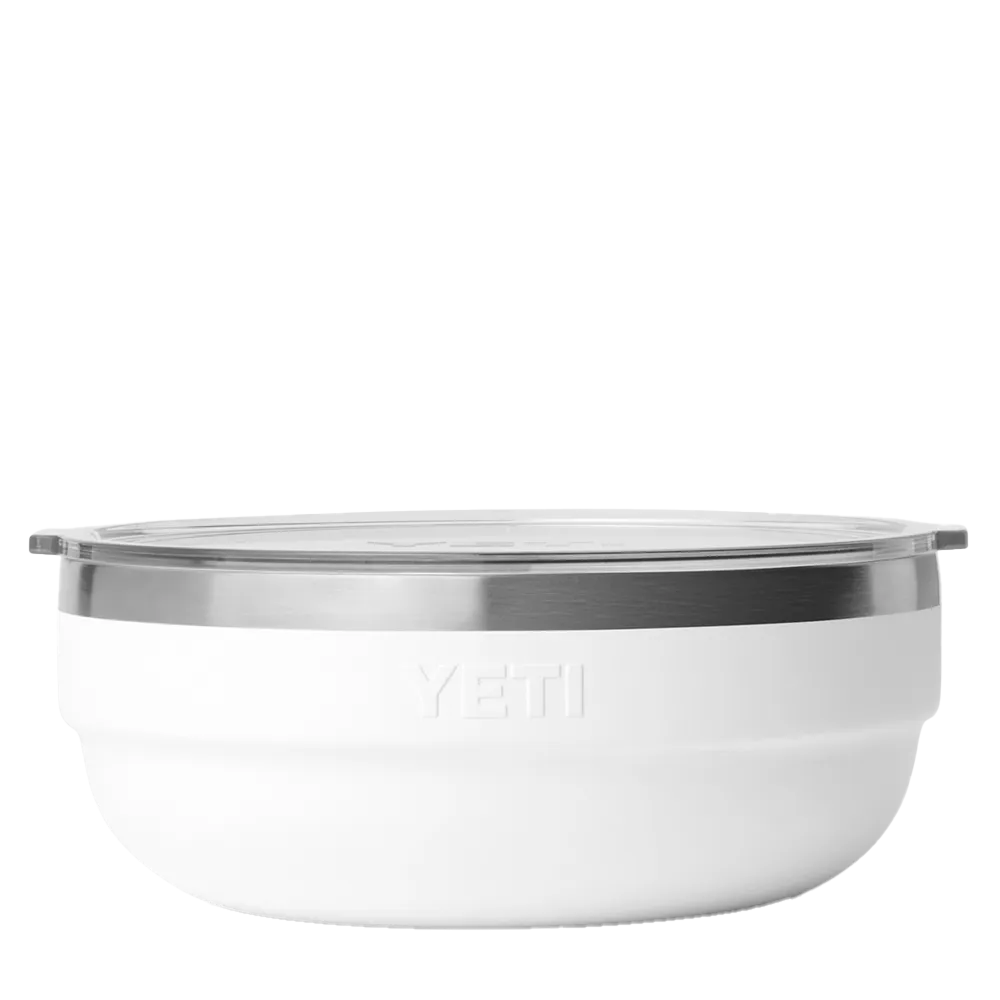 Yeti 1.6 qt Rambler Insulated Low Bowl in white