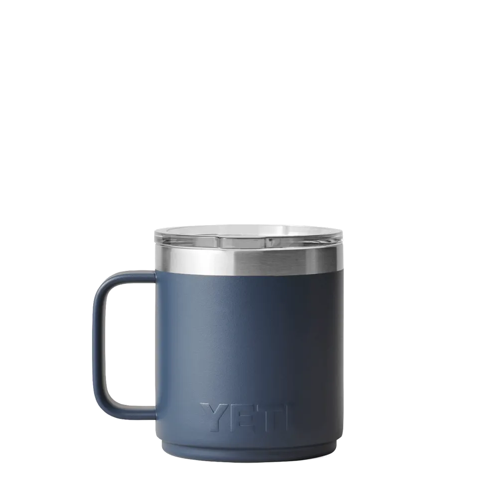 Yeti 14 oz Navy Blue Stainless Steel Travel Rambler Mug Hot