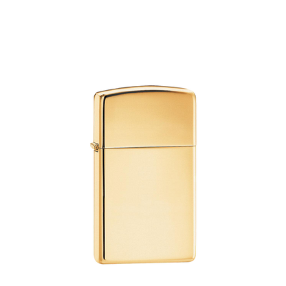 Zippo Slim High Polish Brass-Zippo-Diamondback Branding