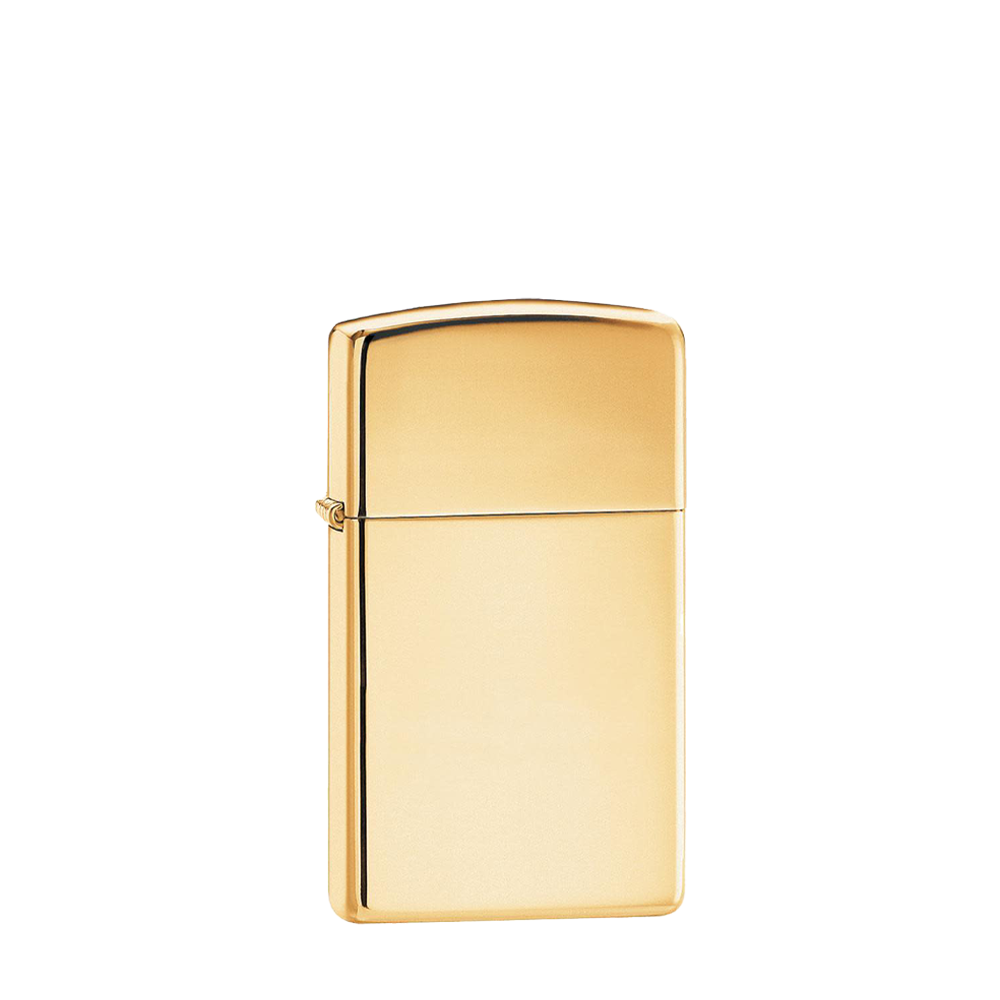 Zippo Slim High Polish Brass-Zippo-Diamondback Branding 